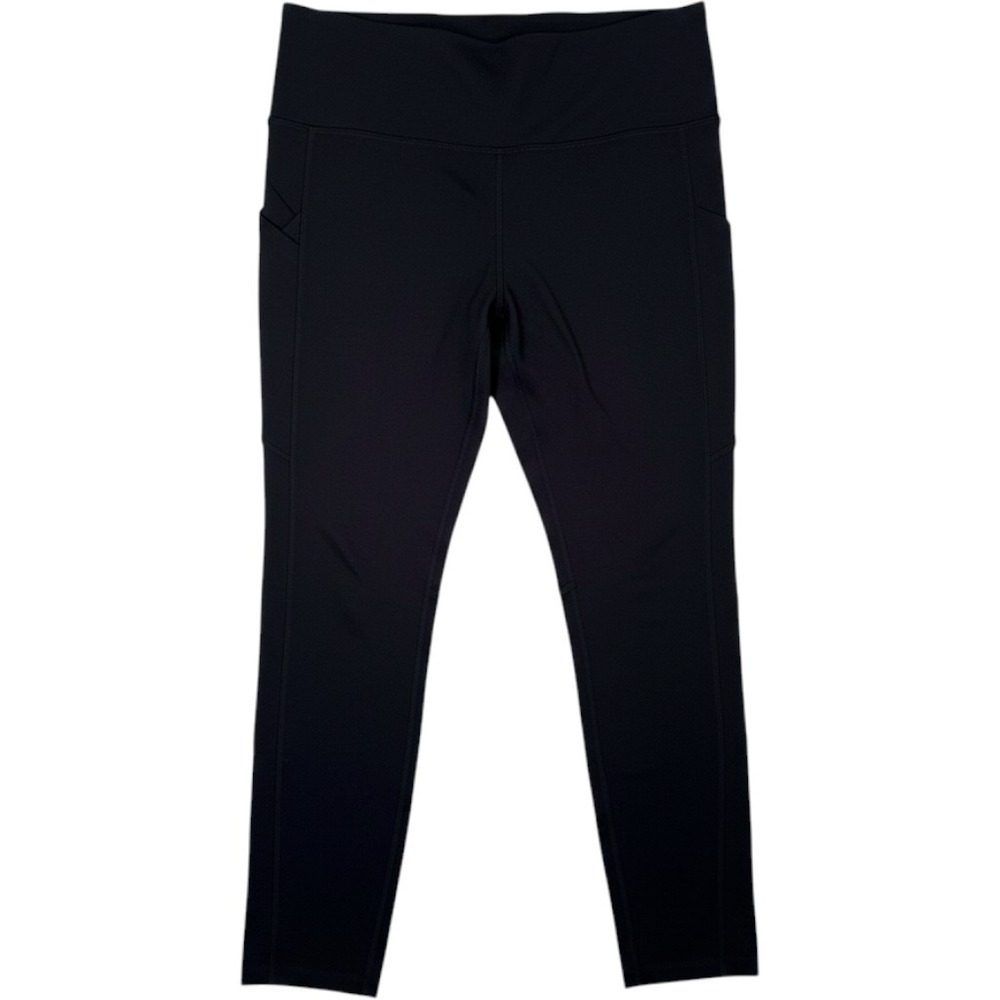 Vuori Stride Leggings Black High Rise Cropped Running Tight Pockets VW429 Size M